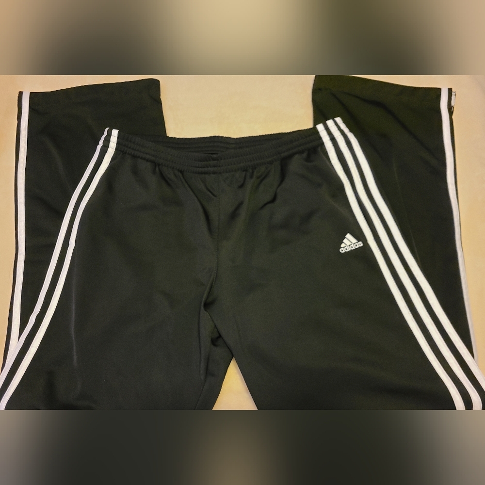 NEW ADIDAS Womens Black Track Pants-M